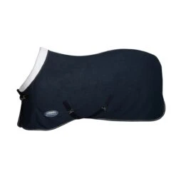 Weatherbeeta - Sherpa Fleece Cooler - Standard Neck (Dark Blue/White) -Professional Equestrian Shop 17412g