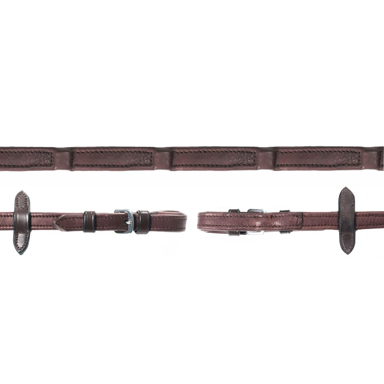 Schockemohle Durasoft Continental Leather Reins - Buckle 2 Schockemohle Durasoft Continental Leather Reins - Buckle - Image 2