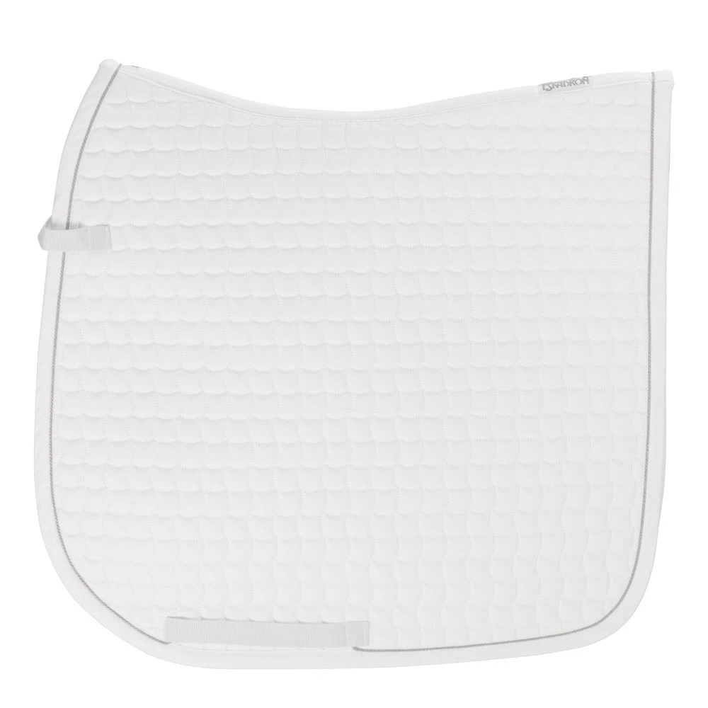 Eskadron Basics Dressage Saddlepad (White/Silver) 1 Eskadron Basics Dressage Saddlepad (White/Silver)