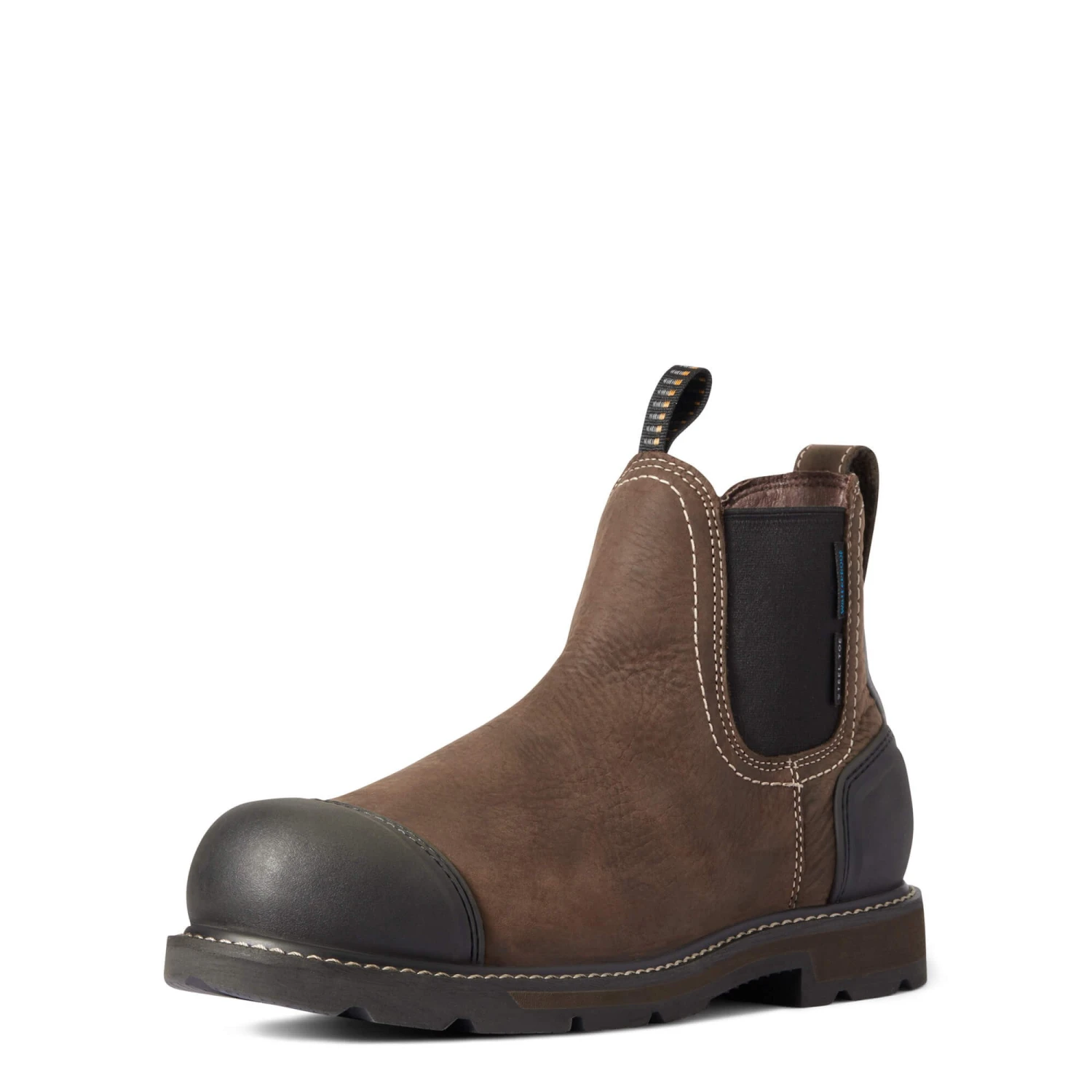 Ariat Men's Groundbreaker Chelsea XTR Waterproof Steel Toe Work Boot (Dark Brown) 1 Ariat Men's Groundbreaker Chelsea XTR Waterproof Steel Toe Work Boot (Dark Brown)