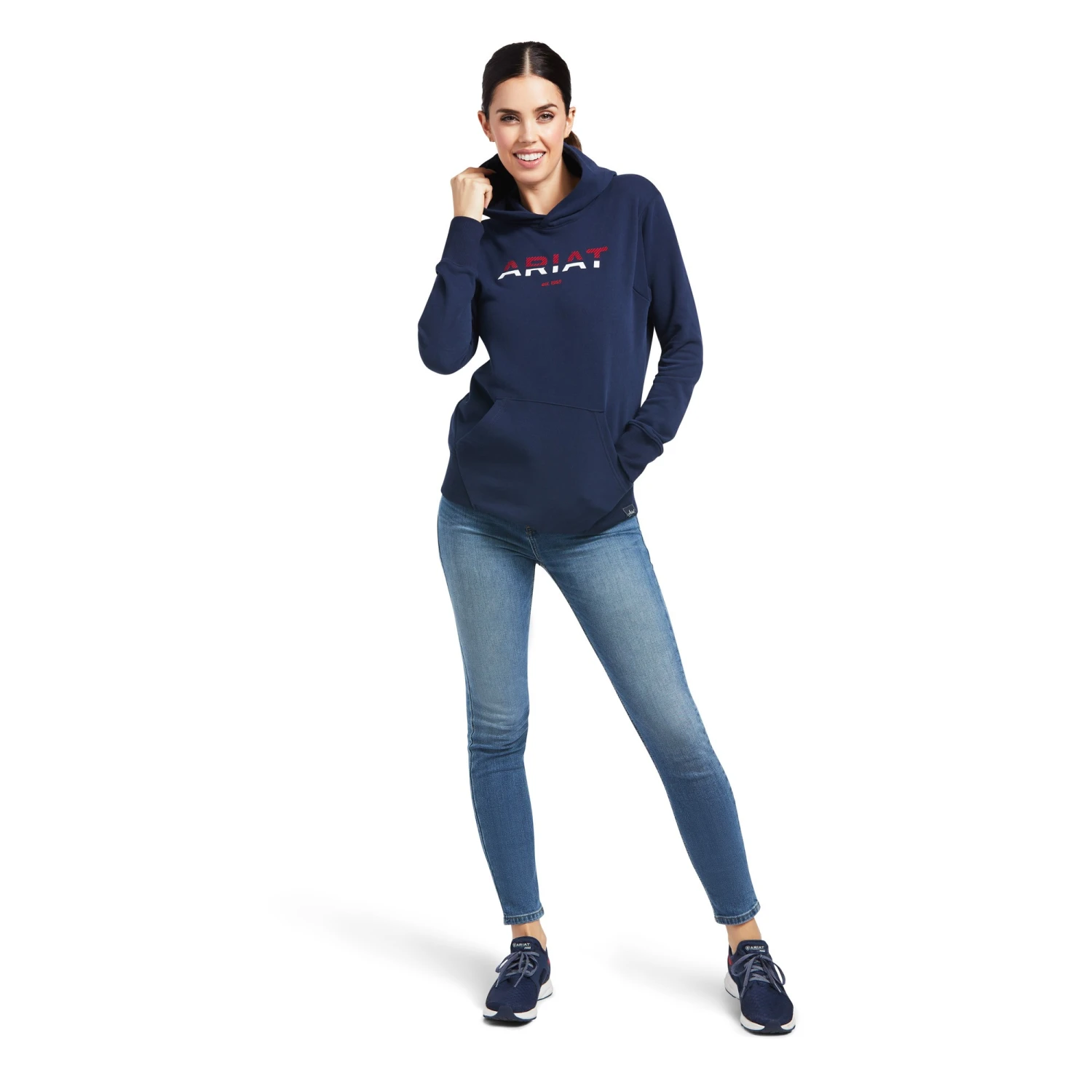 Ariat Women's 3D Logo 2.0 Hoodie (Navy) 1 Ariat Women's 3D Logo 2.0 Hoodie (Navy)