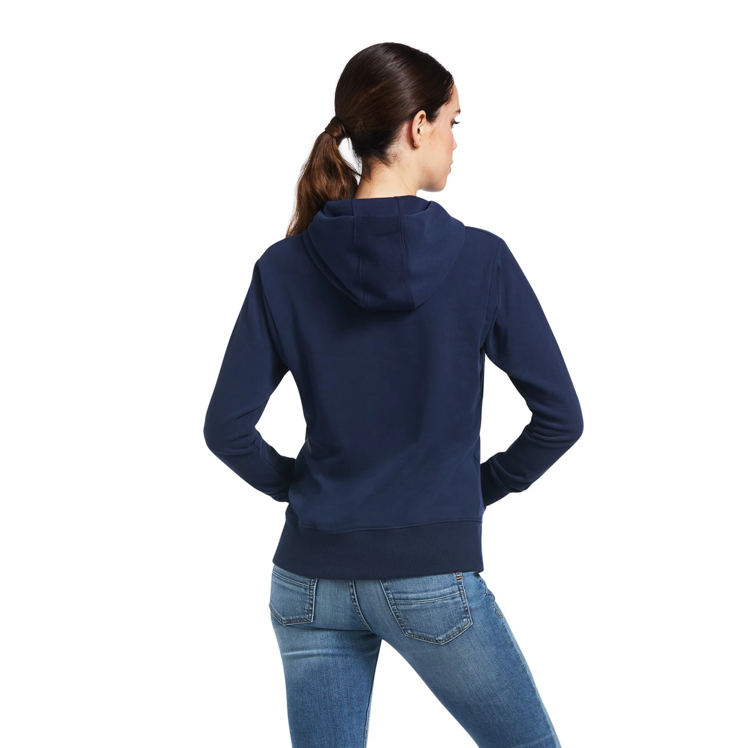 Ariat Women's 3D Logo 2.0 Hoodie (Navy) 3 Ariat Women's 3D Logo 2.0 Hoodie (Navy) - Image 3