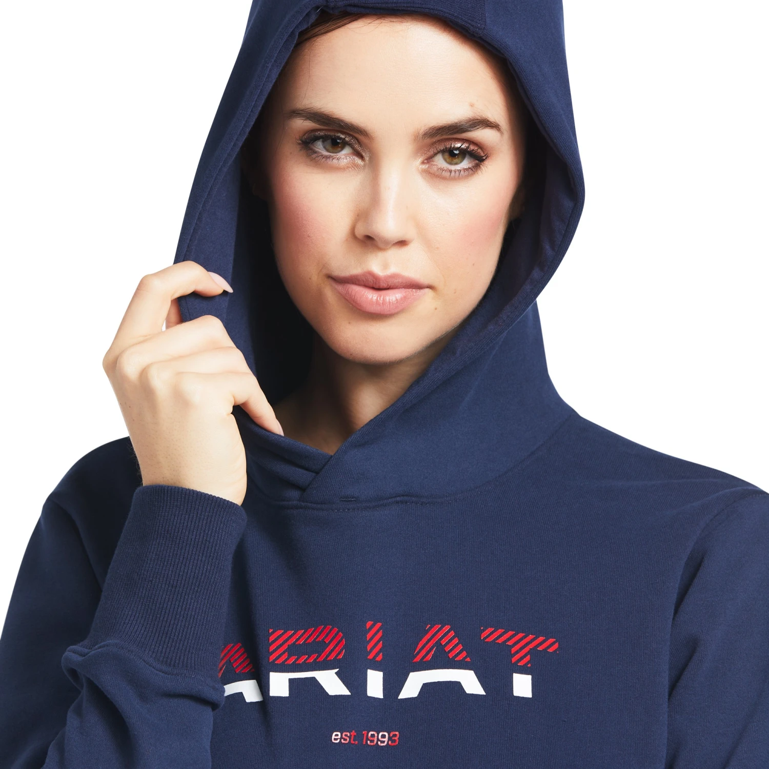 Ariat Women's 3D Logo 2.0 Hoodie (Navy) 4 Ariat Women's 3D Logo 2.0 Hoodie (Navy) - Image 4
