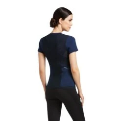 Ariat Women's Ascent Crew Short Sleeve Baselayer (Navy) 8 Ariat Women's Ascent Crew Short Sleeve Baselayer (Navy) -Professional Equestrian Shop 18035c