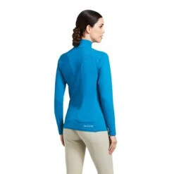 Ariat Women's Auburn 1/4 Zip Long Sleeve Baselayer (Saxony Blue) 7 Ariat Women's Auburn 1/4 Zip Long Sleeve Baselayer (Saxony Blue) -Professional Equestrian Shop 18043c