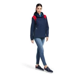 Ariat Women's Spectator Waterproof Jacket (Team Navy) -Professional Equestrian Shop 18096c