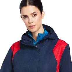 Ariat Women's Spectator Waterproof Jacket (Team Navy) -Professional Equestrian Shop 18096e