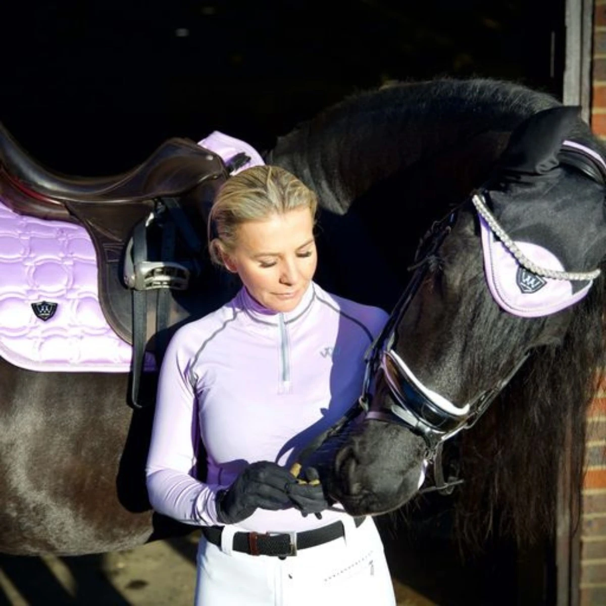 Woof Wear Ladies Performance Riding Shirt (Lilac) 3 Woof Wear Ladies Performance Riding Shirt (Lilac) - Image 3