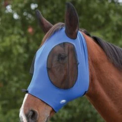 Weatherbeeta Deluxe Stretch Bug Eye Saver With Ears (Royal Blue/Black)