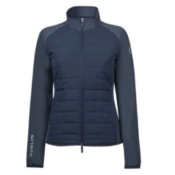 Dublin Ladies Ellen Combination Puffer Jacket (Blueberry Navy) -Professional Equestrian Shop 18340c