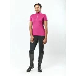 Dublin Ladies Kylee Short Sleeve Shirt II (Red Violet) -Professional Equestrian Shop 18347c