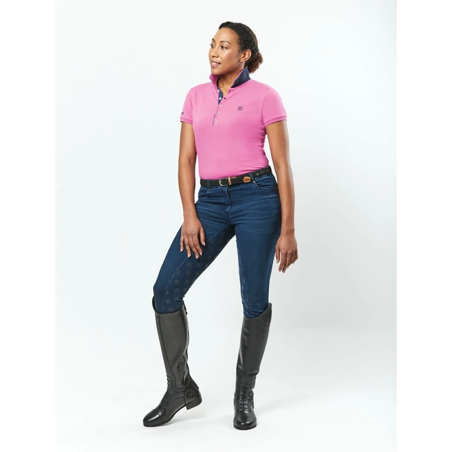 Dublin Ladies Lily Cap Sleeve Polo (Red Violet) 3 Dublin Ladies Lily Cap Sleeve Polo (Red Violet) - Image 3