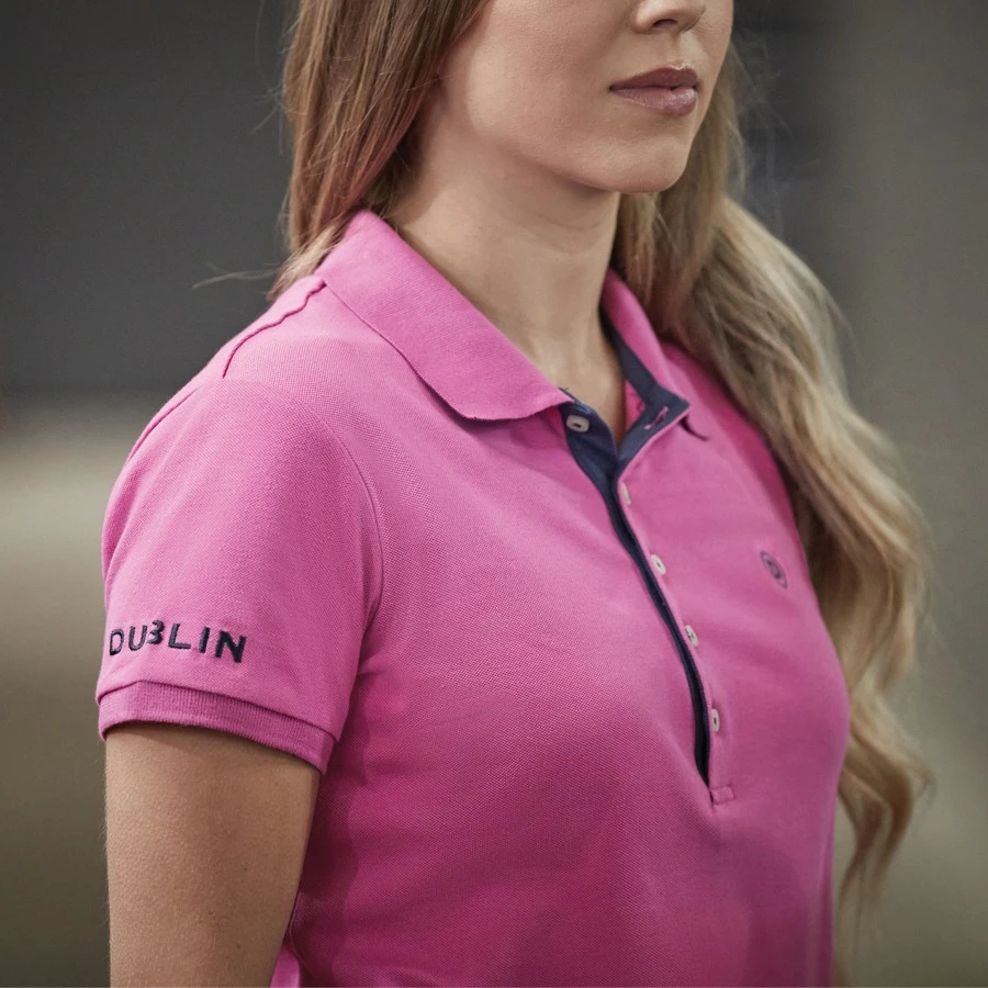 Dublin Ladies Lily Cap Sleeve Polo (Red Violet) 5 Dublin Ladies Lily Cap Sleeve Polo (Red Violet) - Image 5