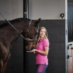 Dublin Ladies Lily Cap Sleeve Polo (Red Violet) 12 Dublin Ladies Lily Cap Sleeve Polo (Red Violet) -Professional Equestrian Shop 18350f