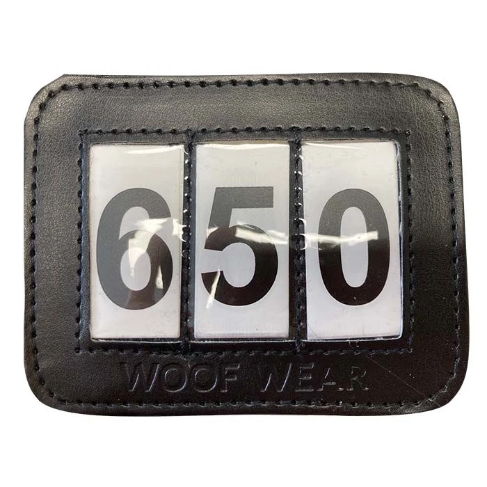 Woof Wear 3 Digit Bridle Number Holder (Black) 1 Woof Wear 3 Digit Bridle Number Holder (Black)