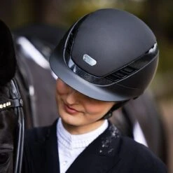 Abus X Pikeur AirLuxe Supreme Riding Hat (Black) -Professional Equestrian Shop 19096g
