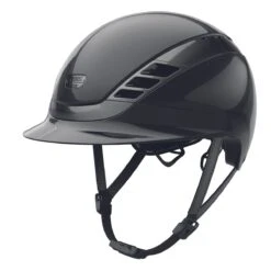 Abus X Pikeur AirLuxe Chrome Riding Hat (Shiny Black)