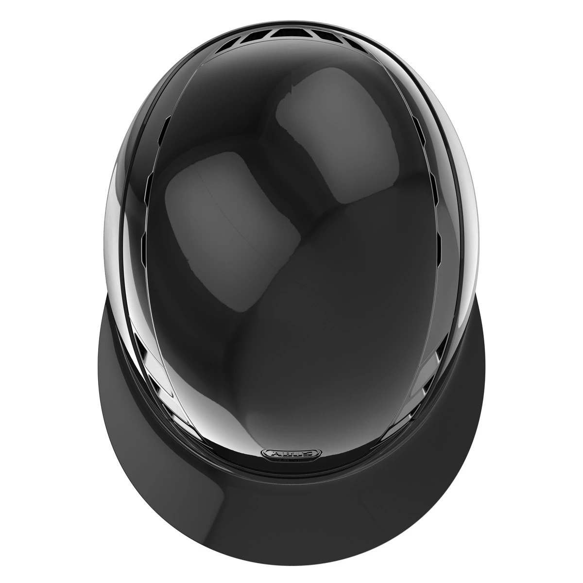 Abus X Pikeur AirLuxe Chrome Lady Visor Riding Hat (Shiny Black) - Pre Order 2 Abus X Pikeur AirLuxe Chrome Lady Visor Riding Hat (Shiny Black) - Pre Order - Image 2