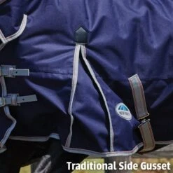 Weatherbeeta Comfitec Essential Detach-A-Neck 220g Medium (Navy/Silver/Red) 16 Weatherbeeta Comfitec Essential Detach-A-Neck 220g Medium (Navy/Silver/Red) -Professional Equestrian Shop 19192g