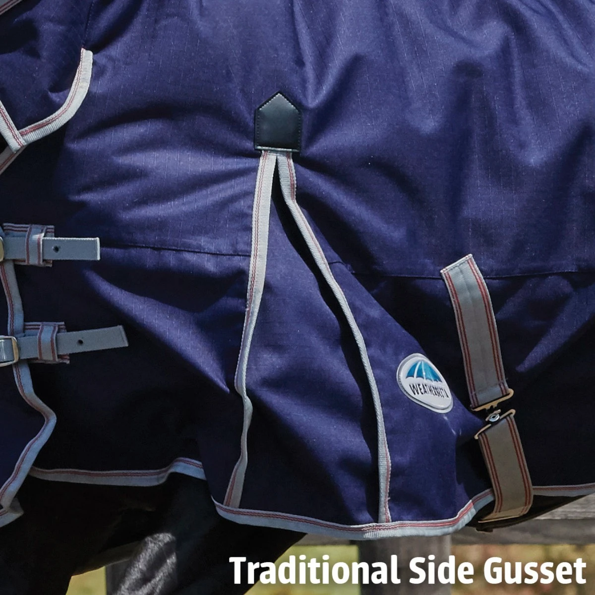 Weatherbeeta Comfitec Essential Detach-A-Neck 220g Medium (Navy/Silver/Red) 7 Weatherbeeta Comfitec Essential Detach-A-Neck 220g Medium (Navy/Silver/Red) - Image 7