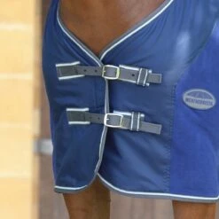 Weatherbeeta Fleece Cooler Standard Neck (Maroon/Grey/White) -Professional Equestrian Shop 19215d