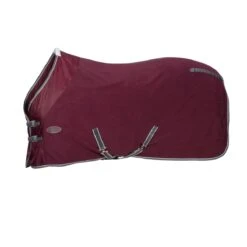 Weatherbeeta Fleece Cooler Standard Neck (Maroon/Grey/White) -Professional Equestrian Shop 19215f