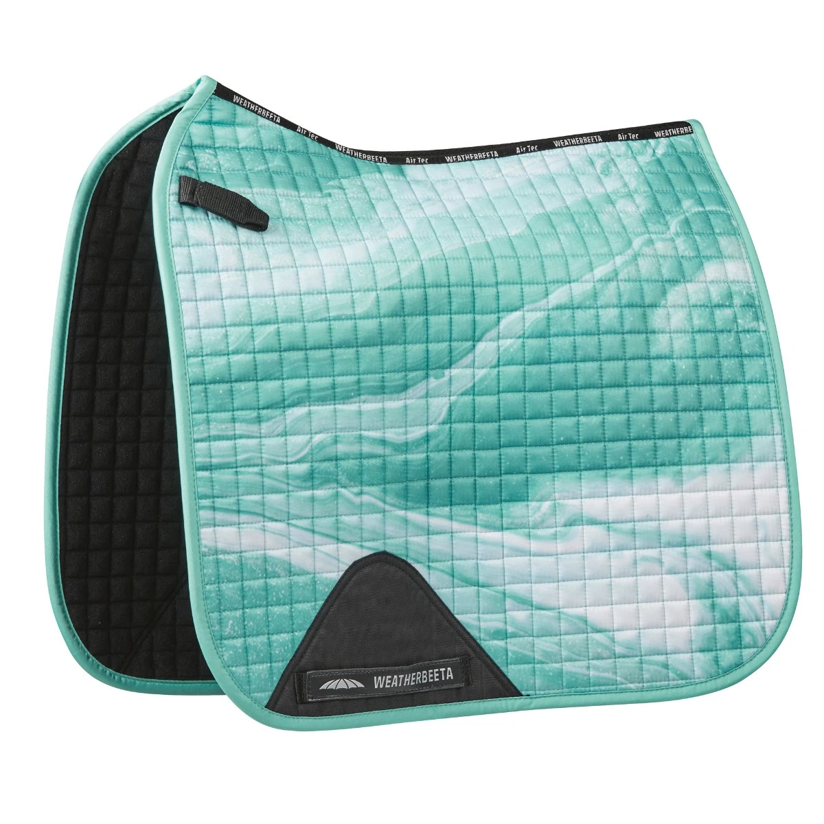 Weatherbeeta Prime Marble Dressage Saddle Pad (Turquoise Swirl Marble Print) 1 Weatherbeeta Prime Marble Dressage Saddle Pad (Turquoise Swirl Marble Print)