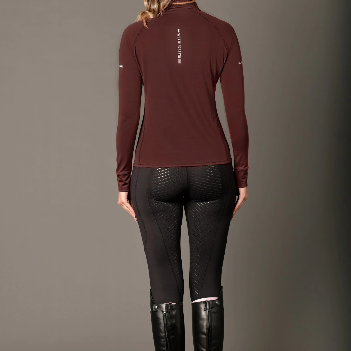 Weatherbeeta Ladies Victoria Premium Thermal Baselayer Top (Mulberry) 2 Weatherbeeta Ladies Victoria Premium Thermal Baselayer Top (Mulberry) - Image 2