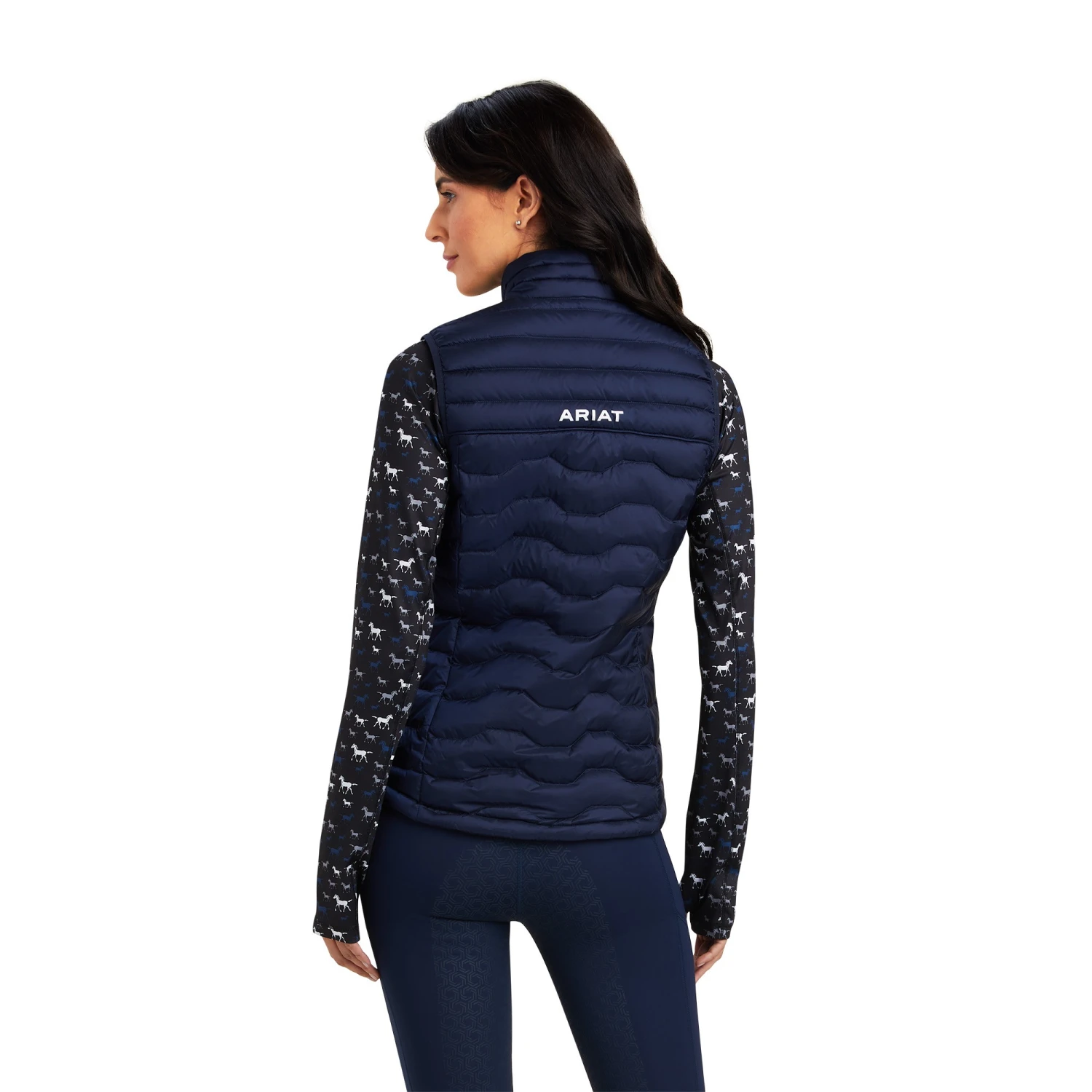 Ariat Womens Ideal Down Vest (Navy Eclipse) 3 Ariat Womens Ideal Down Vest (Navy Eclipse) - Image 3