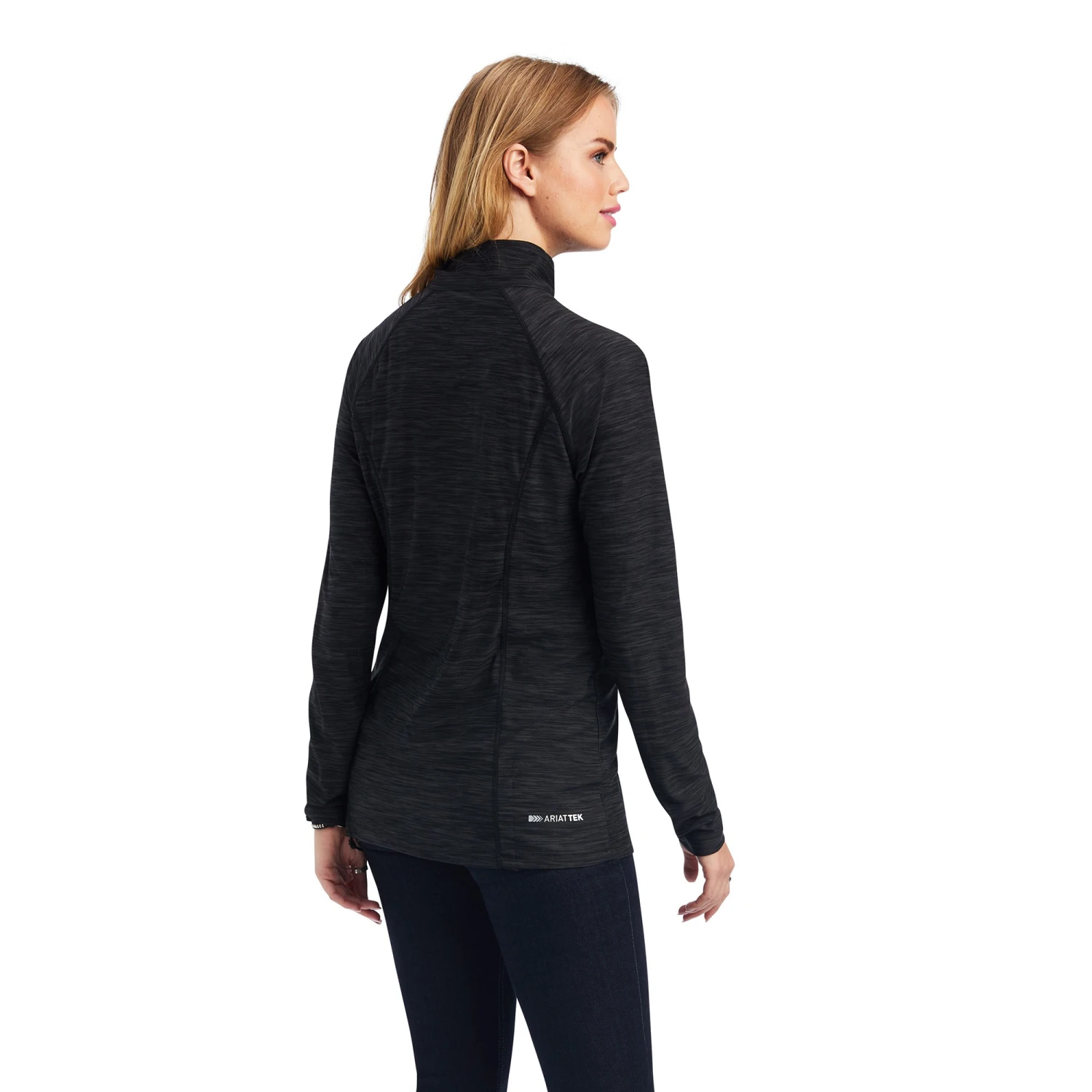 Ariat Womens Laguna Long Sleeve Top (Charcoal Grey) 3 Ariat Womens Laguna Long Sleeve Top (Charcoal Grey) - Image 3