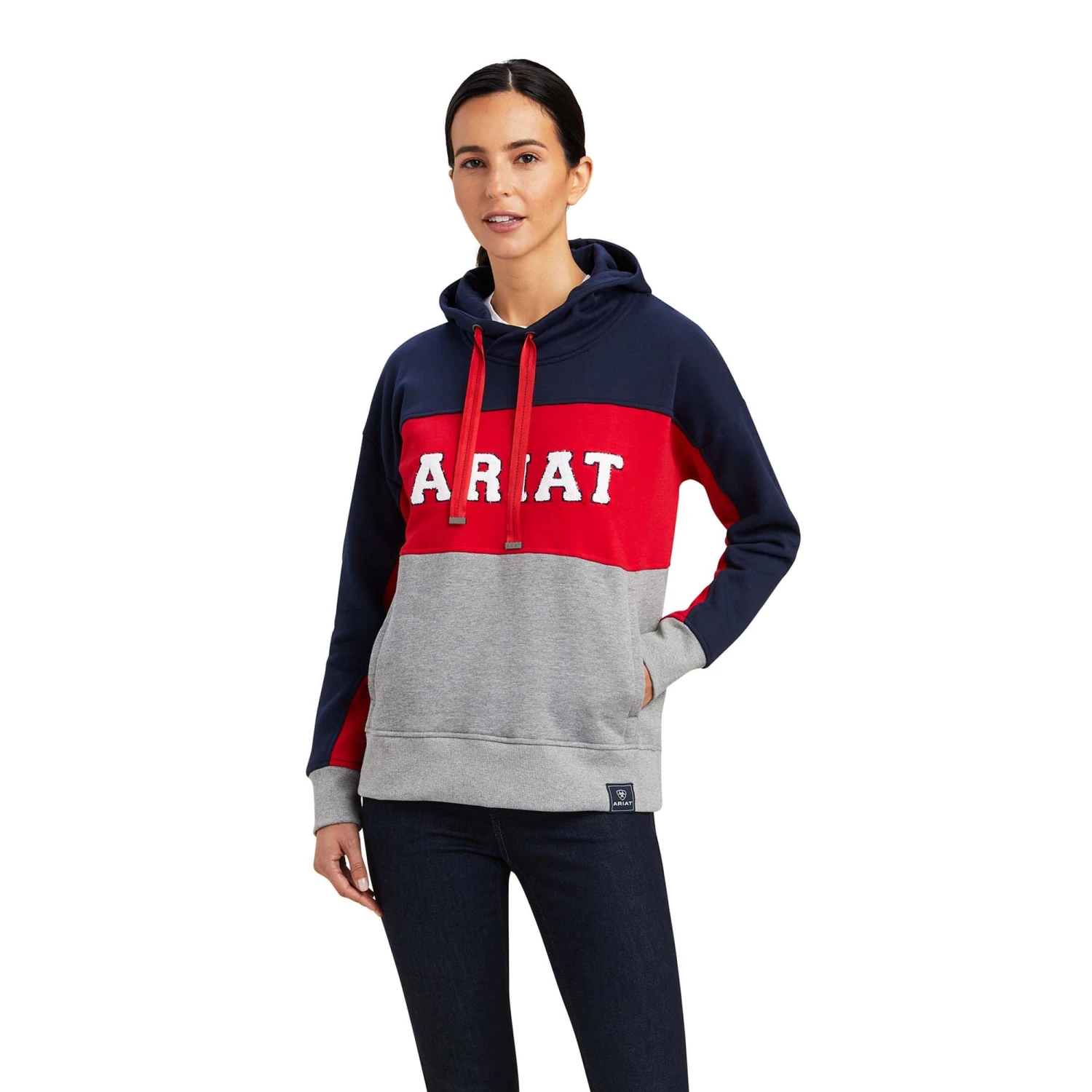 Ariat Womens Rabere Team Hood (Navy) 1 Ariat Womens Rabere Team Hood (Navy)