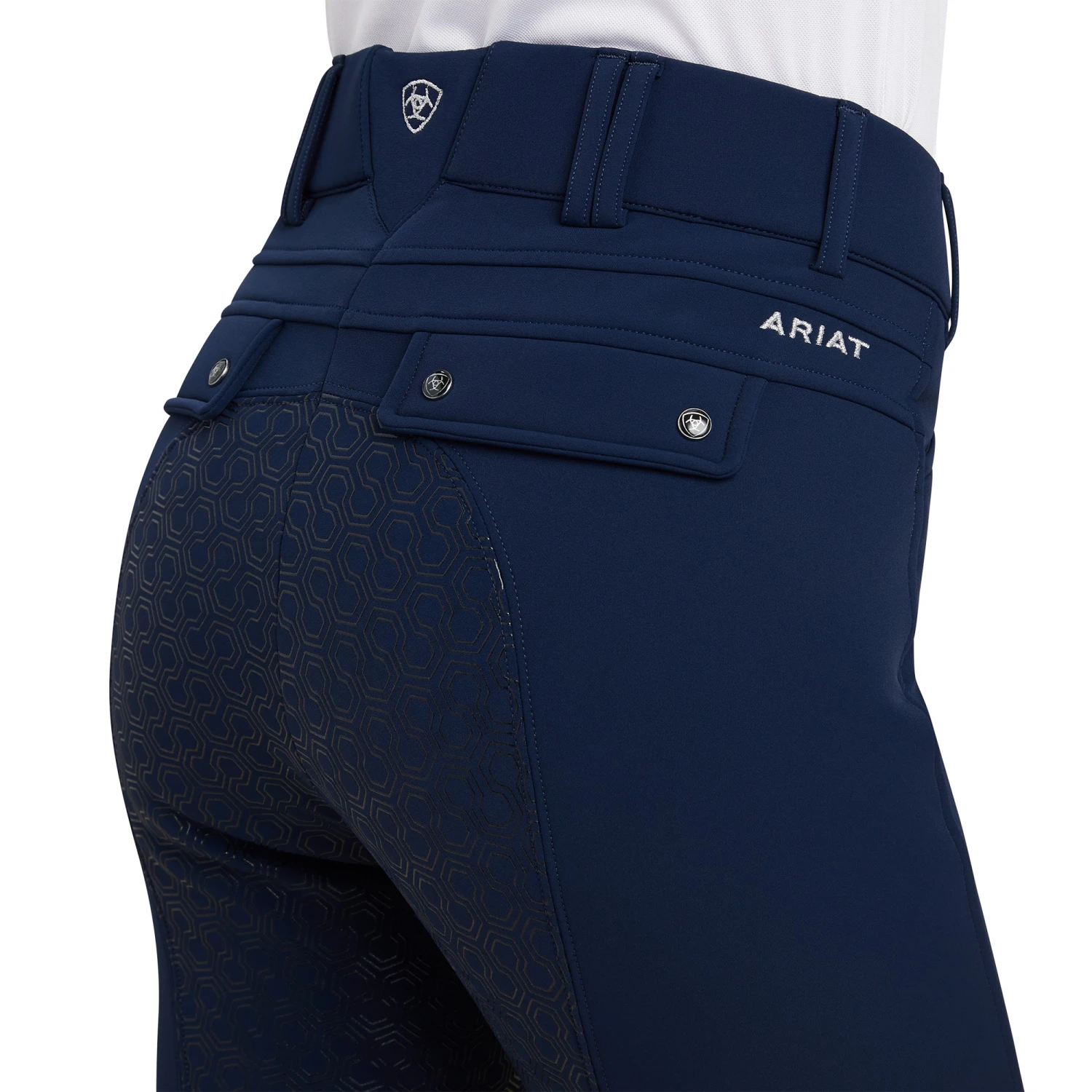 Ariat Womens Tri Factor Frost Insulated Full Seat Breeches (Navy) 4 Ariat Womens Tri Factor Frost Insulated Full Seat Breeches (Navy) - Image 4