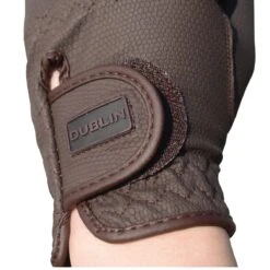 Dublin Everyday Touch Screen Compatible Riding Gloves (Brown) -Professional Equestrian Shop 19518d