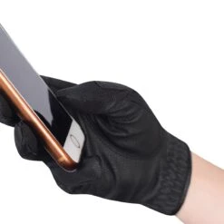 Dublin Mesh Panel Riding Gloves (Black) -Professional Equestrian Shop 19521d