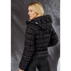 Pikeur Ladies Suri Quilted Jacket (Houndstooth Black) -Professional Equestrian Shop 19555c