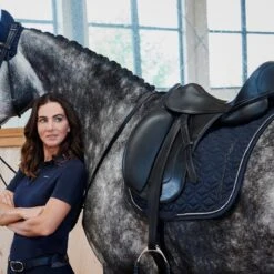 Eskadron Sparkle Saddle Pad Platinum (Navy) -Professional Equestrian Shop 19676c