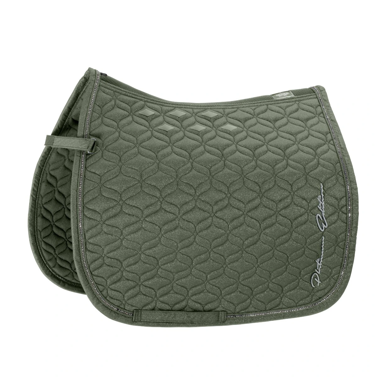 Eskadron Sparkle Saddle Pad Platinum (Fossil) 1 Eskadron Sparkle Saddle Pad Platinum (Fossil)