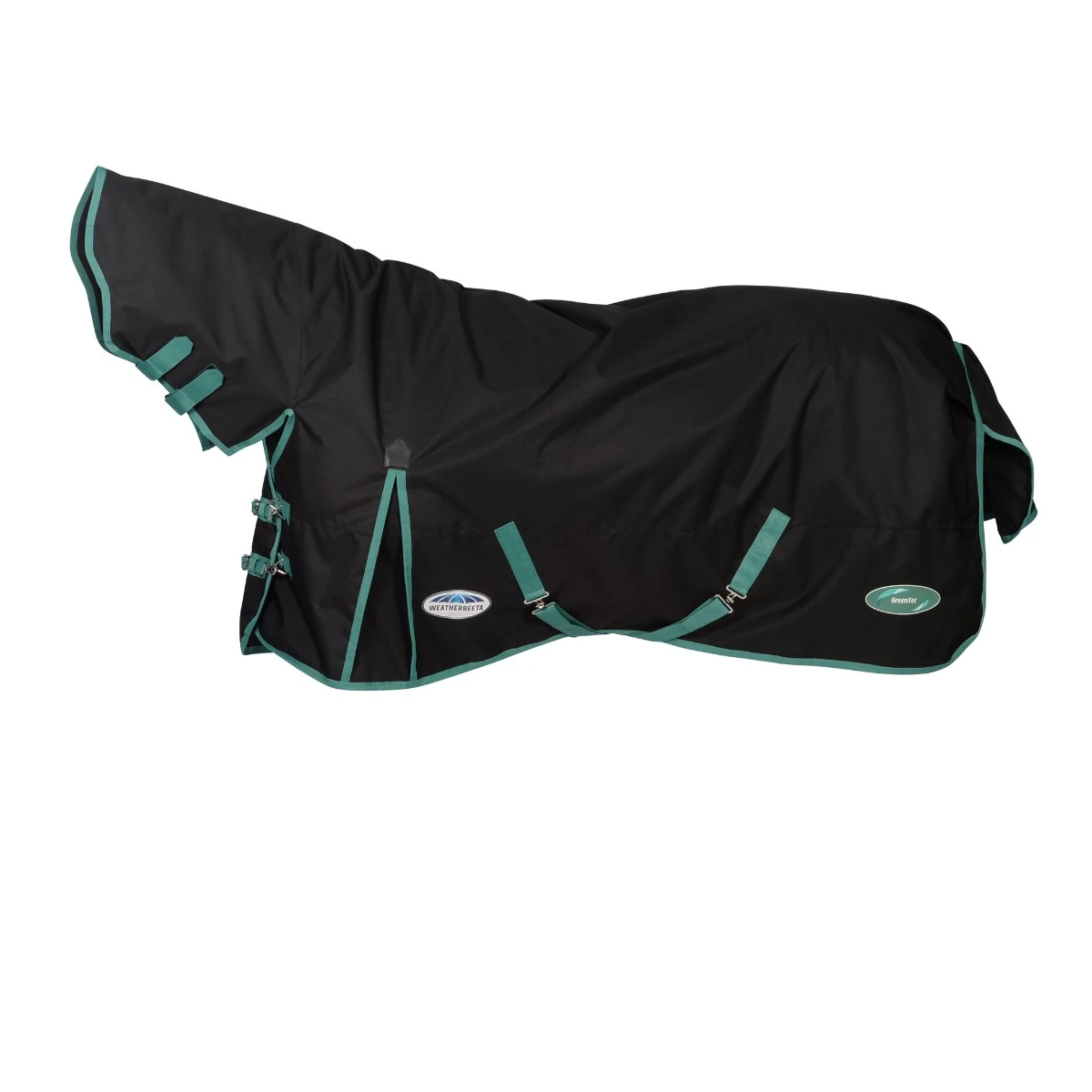 Weatherbeeta Green-Tec 900D Turnout Combo Neck 50g Lite Plus (Black/Bottle Green) 4 Weatherbeeta Green-Tec 900D Turnout Combo Neck 50g Lite Plus (Black/Bottle Green) - Image 4