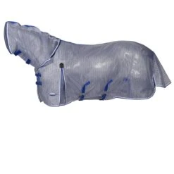 Weatherbeeta Comfitec Ripshield Plus Fly Rug With Ultra Belly Wrap Combo Neck(White/Blue) -Professional Equestrian Shop 19706d