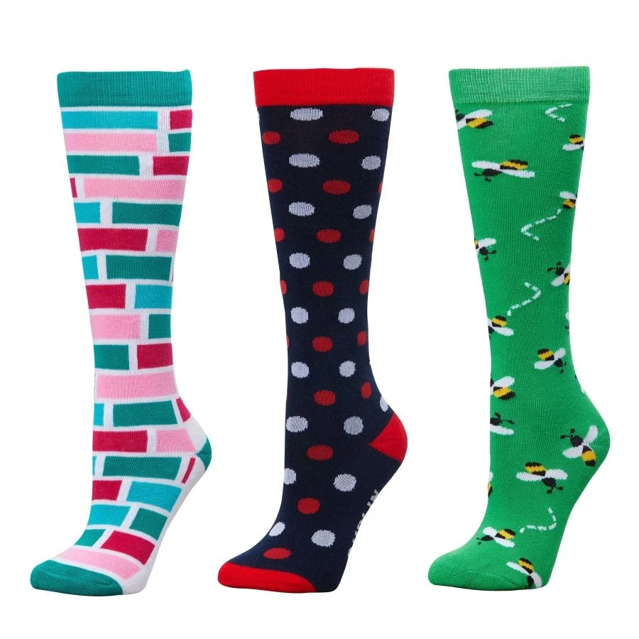 Dublin Adults 3 Pack Socks (Jade Bricks) 1 Dublin Adults 3 Pack Socks (Jade Bricks)