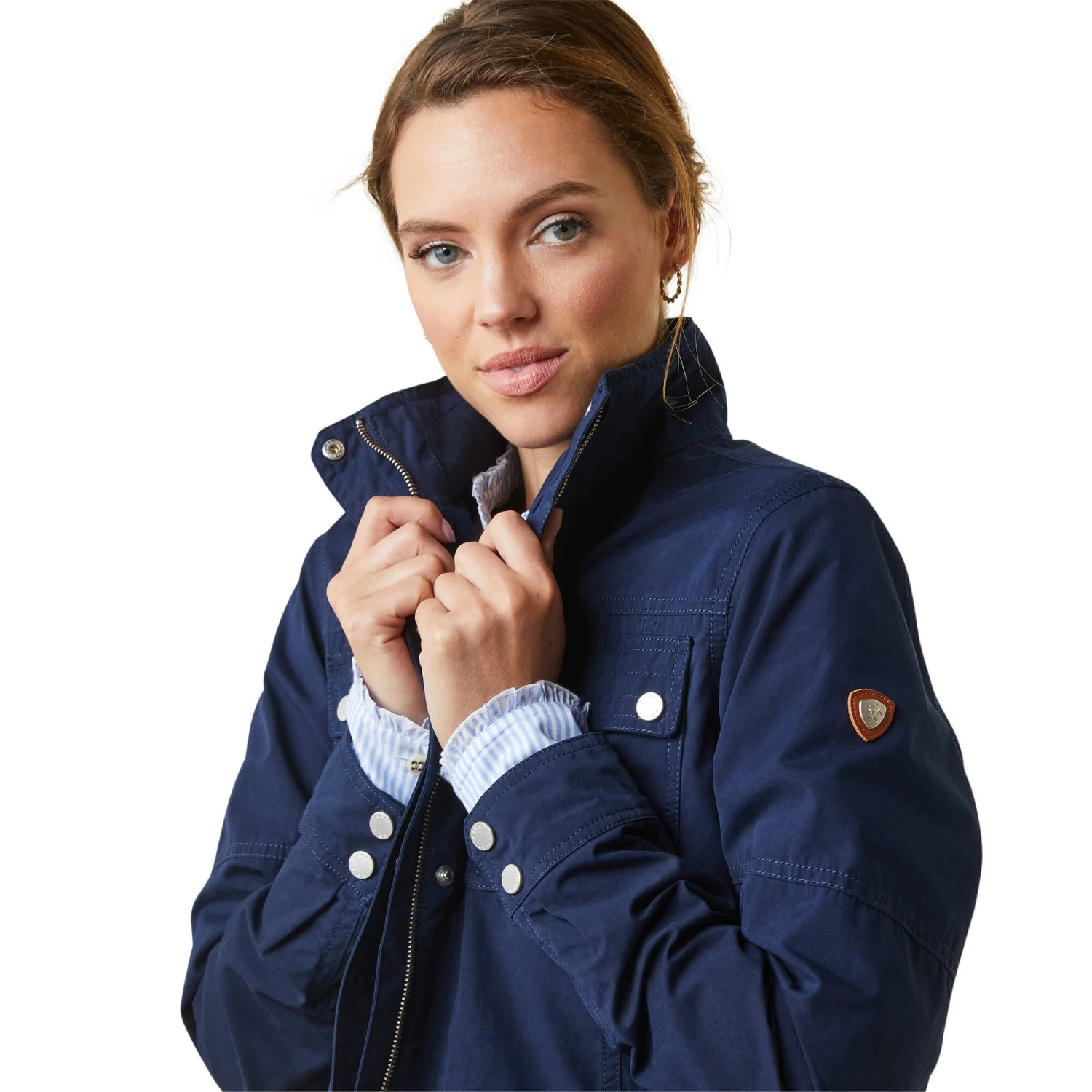 Ariat Womens Calumet Field Jacket (Navy) 3 Ariat Womens Calumet Field Jacket (Navy) - Image 3