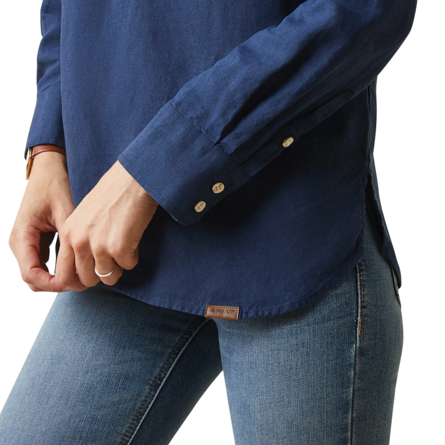 Ariat Womens Cazadero Blouse (Navy) 7 Ariat Womens Cazadero Blouse (Navy) - Image 7