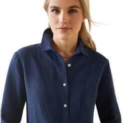 Ariat Womens Cazadero Blouse (Navy) 15 Ariat Womens Cazadero Blouse (Navy) -Professional Equestrian Shop 19889h