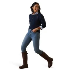 Ariat Womens Peninsula Sweater (Navy) -Professional Equestrian Shop 19895c