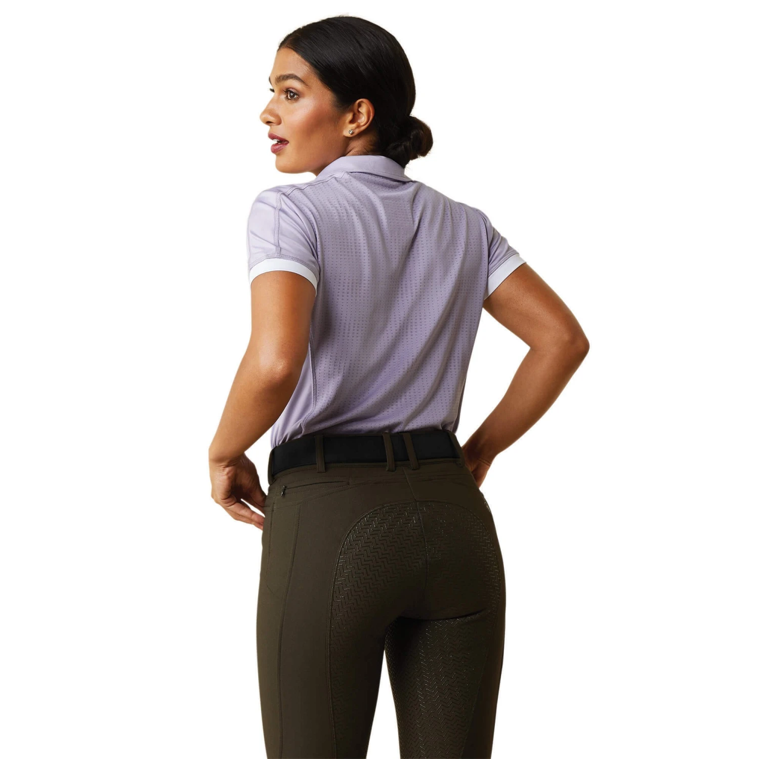 Ariat Womens Bandera 1/4 Zip Polo (Heirloom Lilac) 2 Ariat Womens Bandera 1/4 Zip Polo (Heirloom Lilac) - Image 2