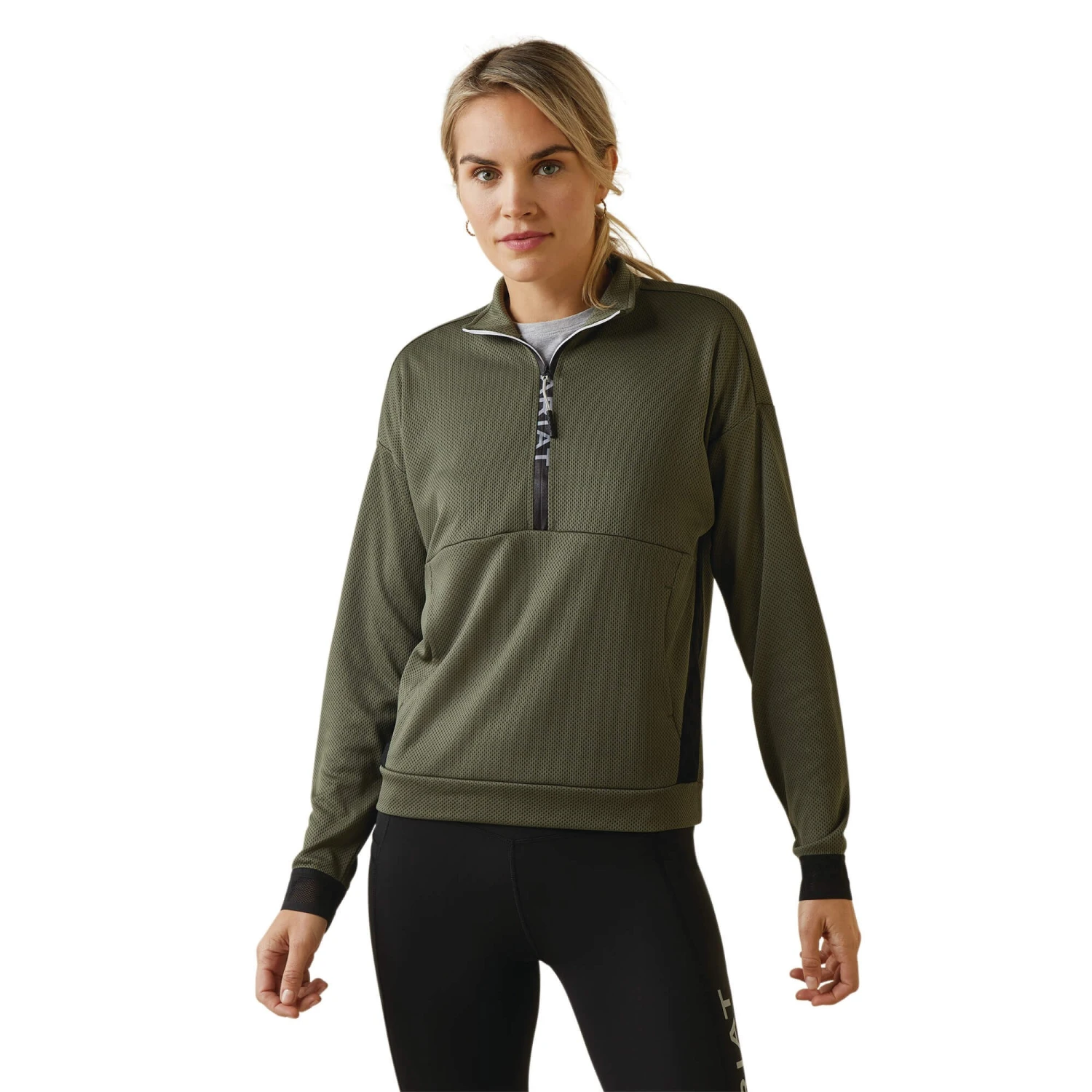 Ariat Womens Breathe 1/2 Zip Sweatshirt (Beetle) 1 Ariat Womens Breathe 1/2 Zip Sweatshirt (Beetle)