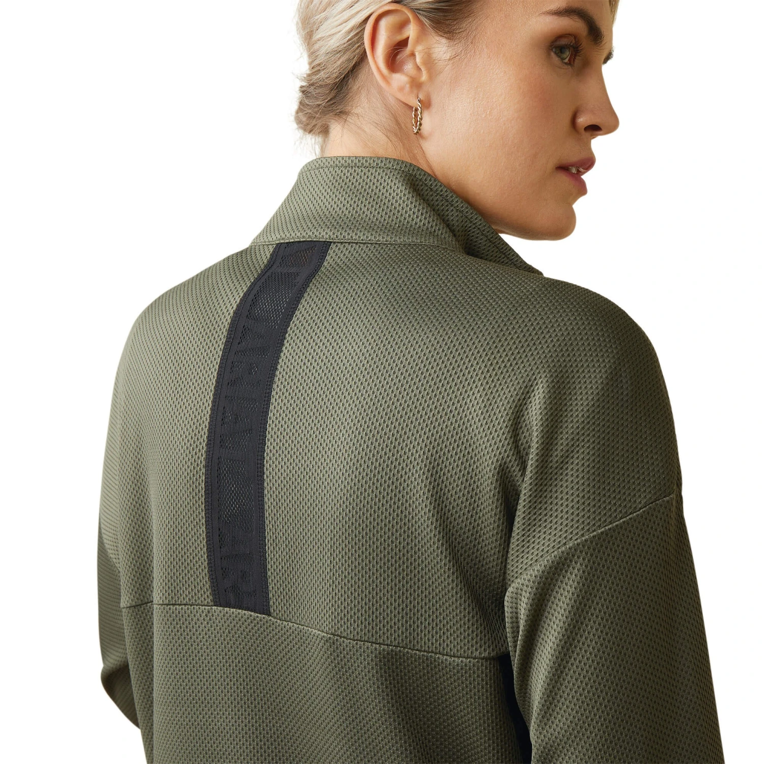 Ariat Womens Breathe 1/2 Zip Sweatshirt (Beetle) 6 Ariat Womens Breathe 1/2 Zip Sweatshirt (Beetle) - Image 6