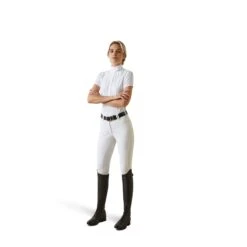 Ariat Womens Luxe Show Shirt (White) -Professional Equestrian Shop 19951c