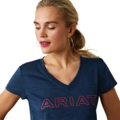 Ariat Womens Laguna Logo Top (Navy Eclipse) 7 Ariat Womens Laguna Logo Top (Navy Eclipse) -Professional Equestrian Shop 20021c