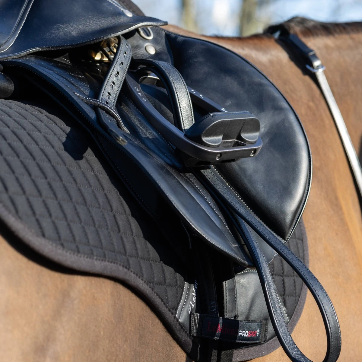 LeMieux Arika Stirrup Leather (Black) 2 LeMieux Arika Stirrup Leather (Black) - Image 2